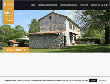 Tablet Screenshot of kisic-istria.com